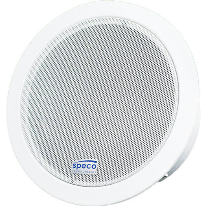 SPECO SPIPC6AM: 6" 15W IP Ceiling Speaker with Mic White