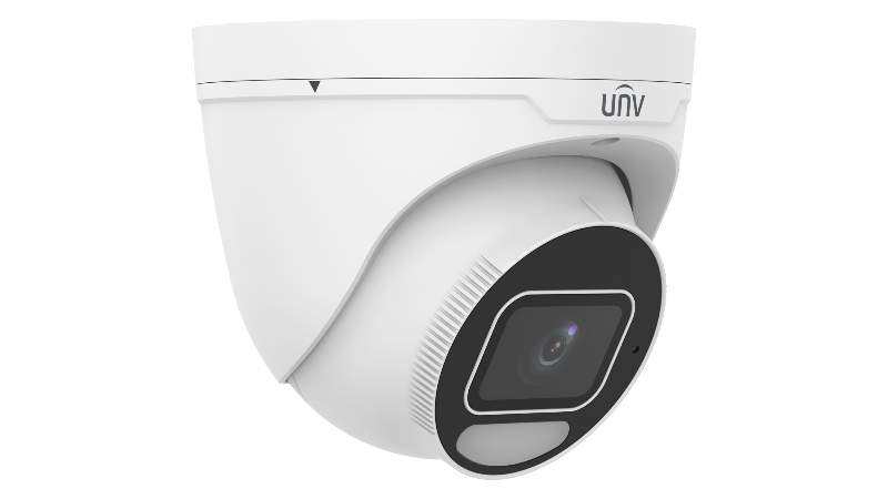 UNIVIEW IPC-3638SE-ADF28K-WP-I1: 8MP 4K Color Hunter Turret Camera with 2.8mm Varifocal Lens