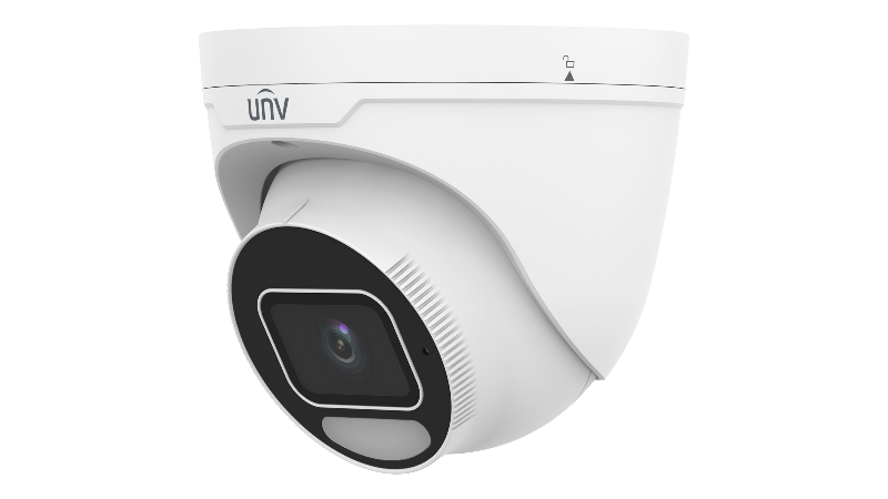 UNIVIEW IPC-3638SE-ADF28K-WP-I1: 8MP 4K Color Hunter Turret Camera with 2.8mm Varifocal Lens