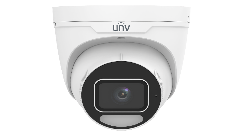 UNIVIEW IPC-3638SE-ADF28K-WP-I1: 8MP 4K Color Hunter Turret Camera with 2.8mm Varifocal Lens