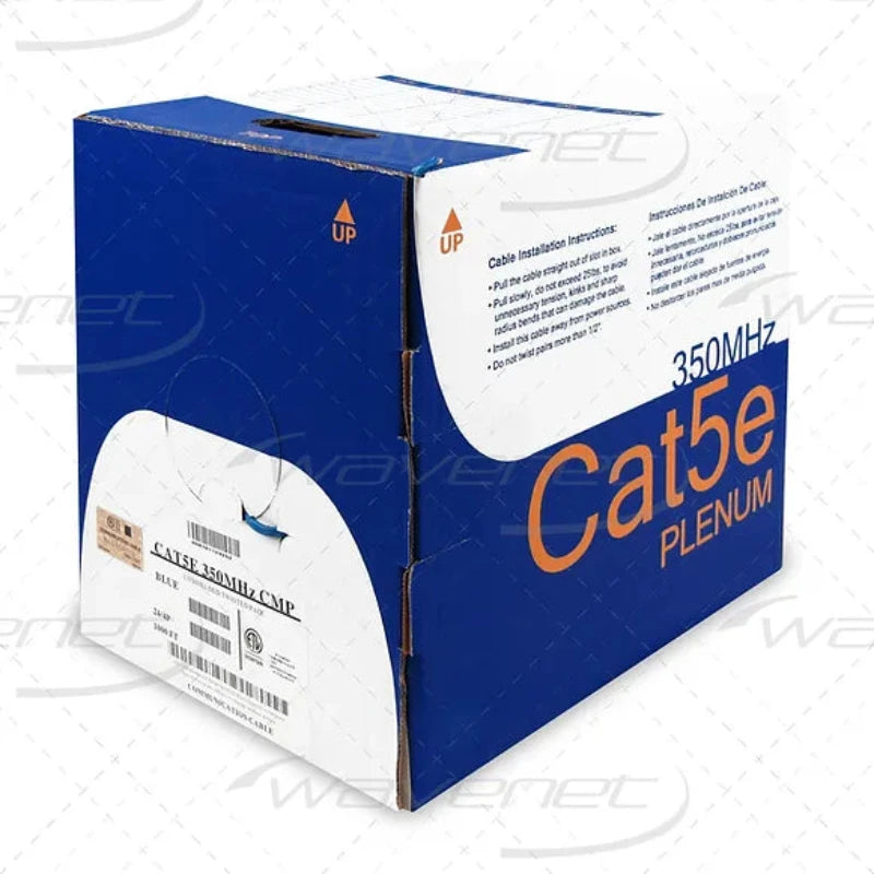 WAVENET 5624081B-BL-PL: CAT5E Plenum Blue 1000" Cable