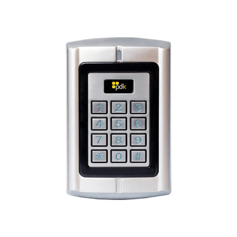 PDK-RDRPB: Single Gang Push Button Reader with Proximity Card + PIN Credentials