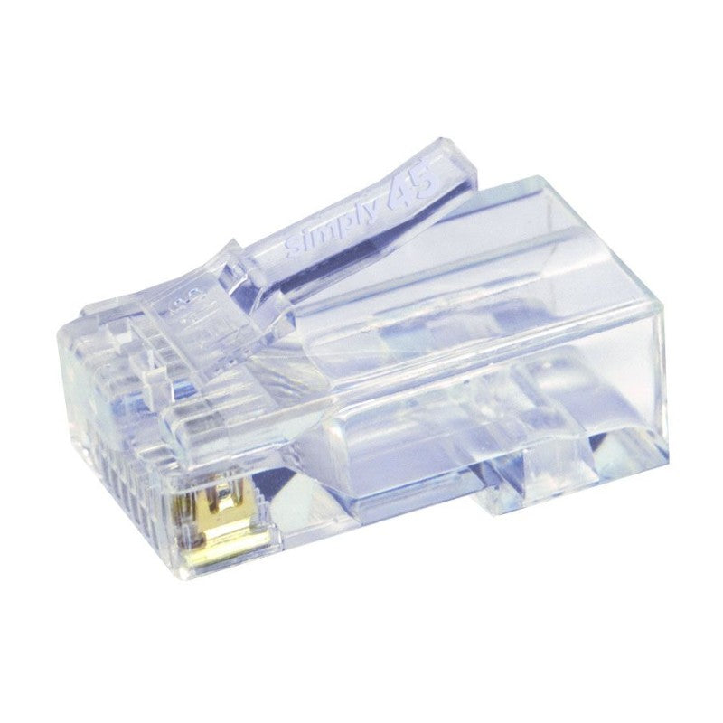 SIMPLY45 S45-1500: Cat5e Unshielded Pass-Through RJ45 Modular Plugs (100ct)
