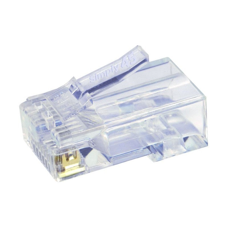 SIMPLY45 S45-1505: Cat5e Unshielded Pass-Through RJ45 Modular Plugs (500ct)