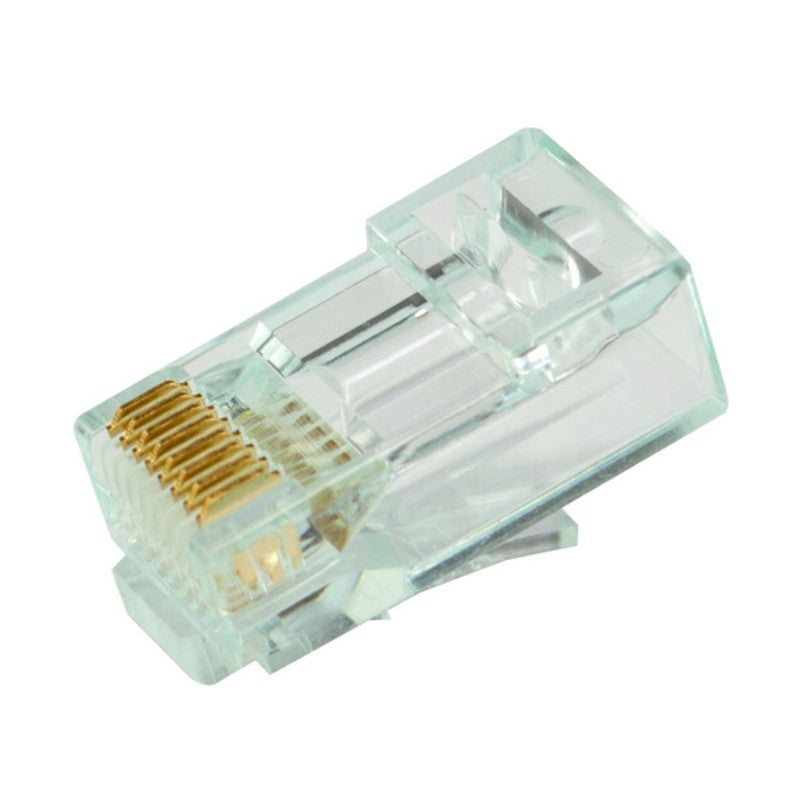 SIMPLY45 S45-1600: Cat6 Unshielded Pass-Through RJ45 Modular Plugs (100ct)