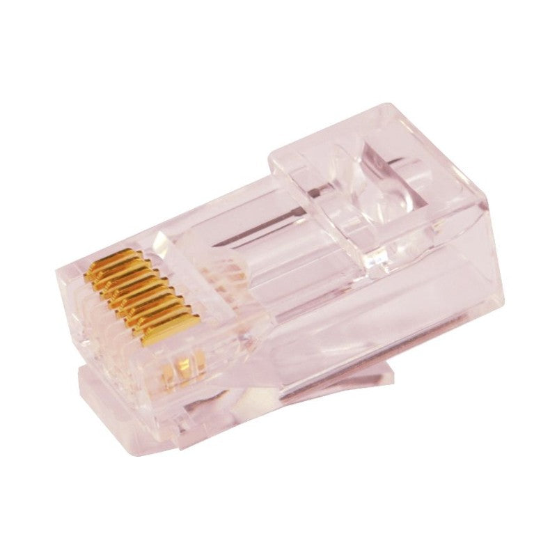 SIMPLY S45-1700: Cat6/6a Unshielded Pass-Through RJ45 Modular Plugs (100ct)