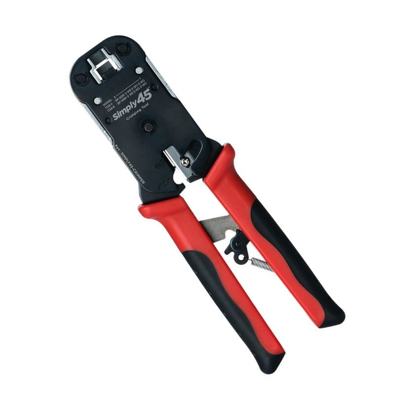 SIMPLY 45 S45-C100: RJ45 Crimp Tool for all S45 UTP & STP Pass-Through & Standard Connectors