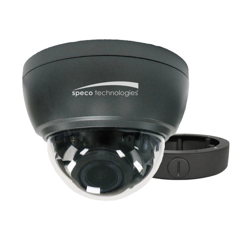 SPECO SPE-HT7246T: 2MP Dome TVI Camera with 2.8-12MM Varifocal Lens and Junction Box