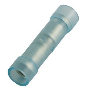 SOLDERLESS Butt Splice Connector Blue Vinyl Insulation (100 Lot) - PAM Distributing Co