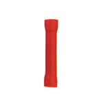 SOLDERLESS Butt Splice Connector Red Vinyl Insulation (100 Lot) - PAM Distributing Co