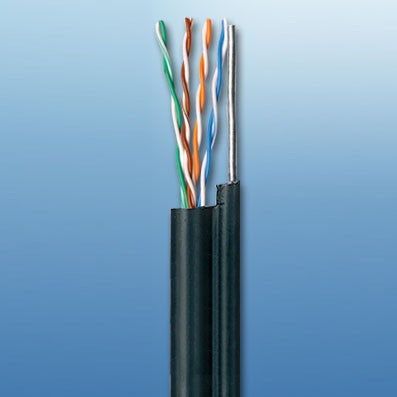 CAT 5E 350 MHz AERIAL WITH STEEL SUPPORT SOLID COPPER 1000' SPOOL - PAM Distributing Co