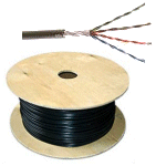 CAT 5E 350 MHz DIRECT BURY & UV RATED SOLID COPPER 1000' SPOOL - PAM Distributing Co