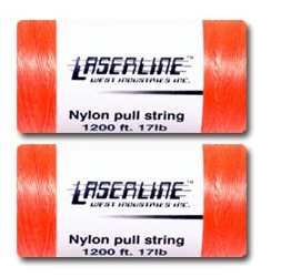 LaserlineбТа Cable Installation Kit Nylon Replacement Pull String 1200' (2 Spools) - PAM Distributing Co