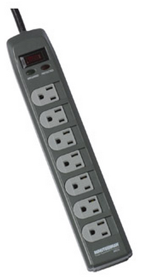 MinutemanаЂа MMS370 SURGE PROTECTOR 7-Outlet w/ child safety covers - PAM Distributing Co
