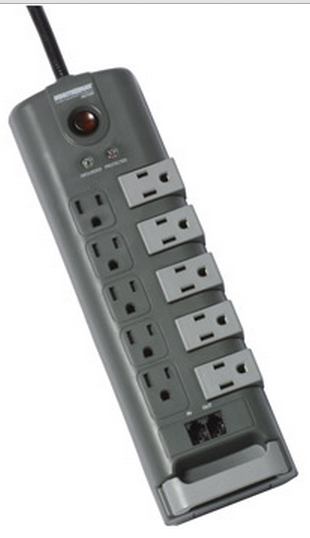 MinutemanаЂа MMS7100RT SURGE SUPPRESSOR 10-Outlet/5-Rotating Outlet Surge Protector with phone line protection - PAM Distributing Co