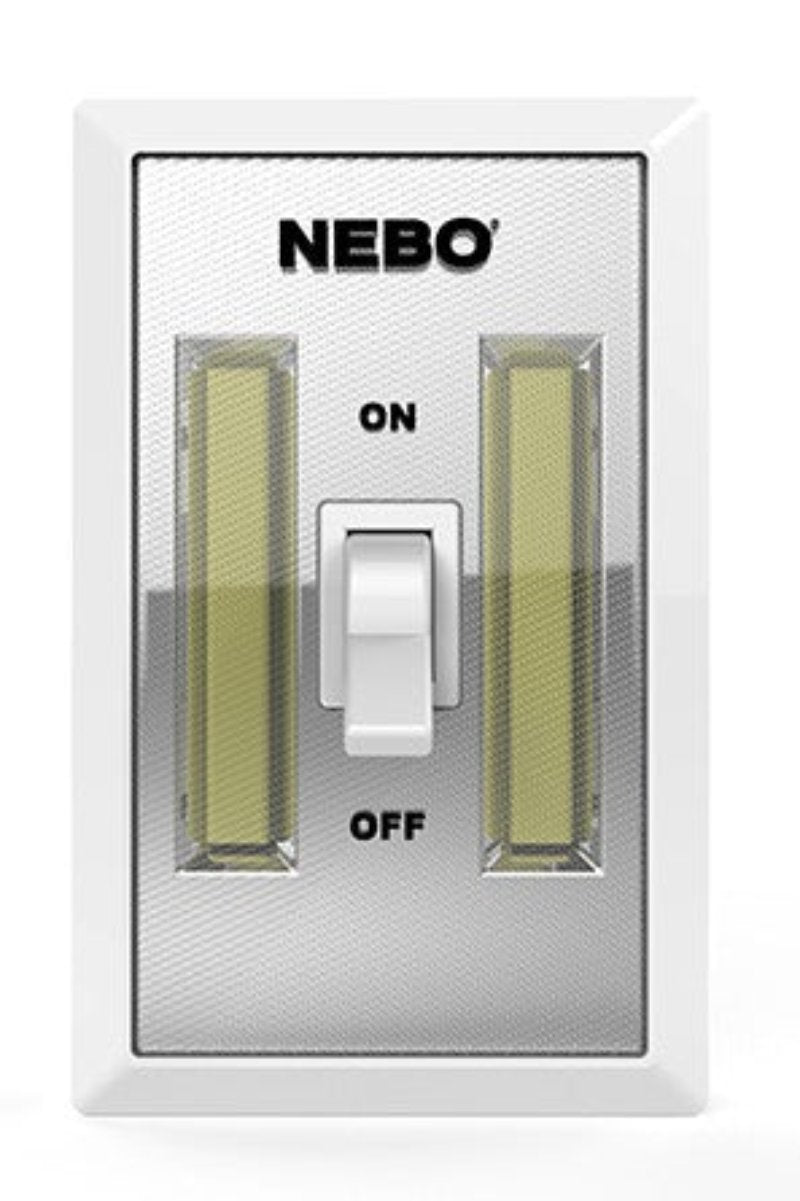 NEBO 6523 FLIPIT WIRELESS WALL SWITCH & 215 lumen LIGHT (TWO PACK) - PAM Distributing Co - 1