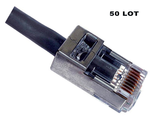 EZRJ45 MODULAR CONNECTOR FOR SHIELDED CAT5E or CAT6 E PLATINUM TOOLS - PAM Distributing Co