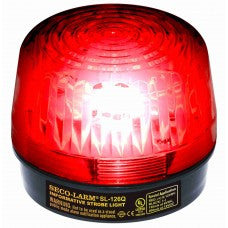 SECO-LARM SL-126Q/R Strobe Light, 6~12VDC, Red, UL - PAM Distributing Co - 1