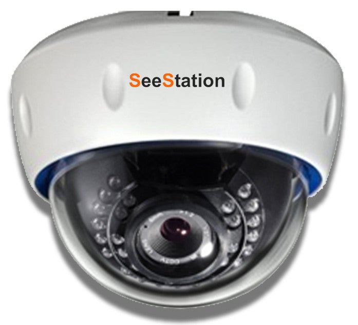 SeeStation (TVI) Motorized Zoom Dome CAMERA 2MP/1080P Analog High Definition 2.8-12mm (30 IR LED) - PAM Distributing Co