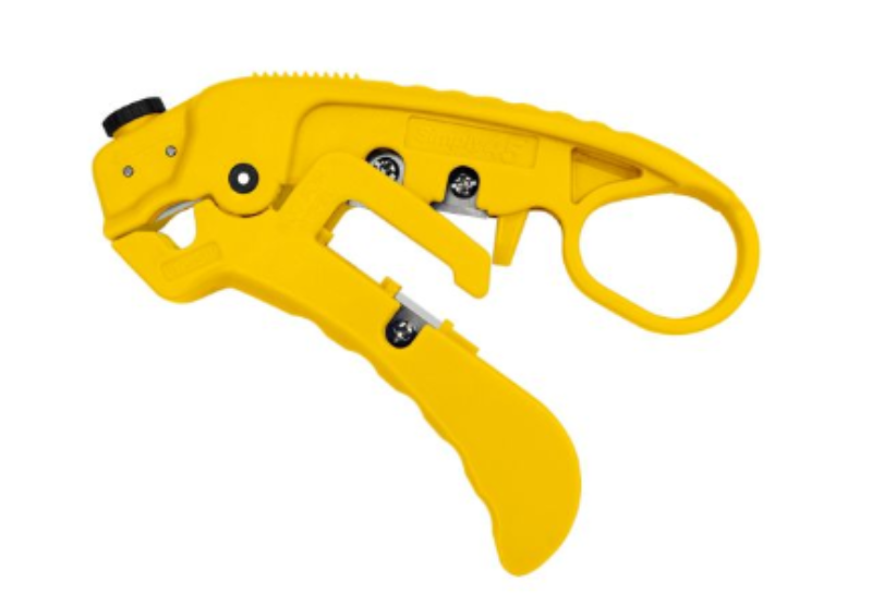 SIMPLY 45 S45-S01YL: Adjustable LAN Cable Stripper for Shielded & Unshielded Cat7a/6a/6/5e (Yellow)