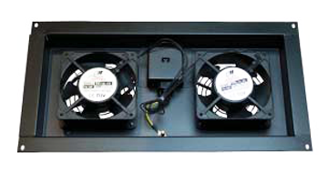 VIDEO MOUNT PRODUCTS ERWEN-12E 2 Fan Kit for 19бТТ Equipment Hinged Wall Rack - PAM Distributing Co