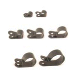 Cable Clamp 1/2" ID 100 Lot  Black Plastic - PAM Distributing Co