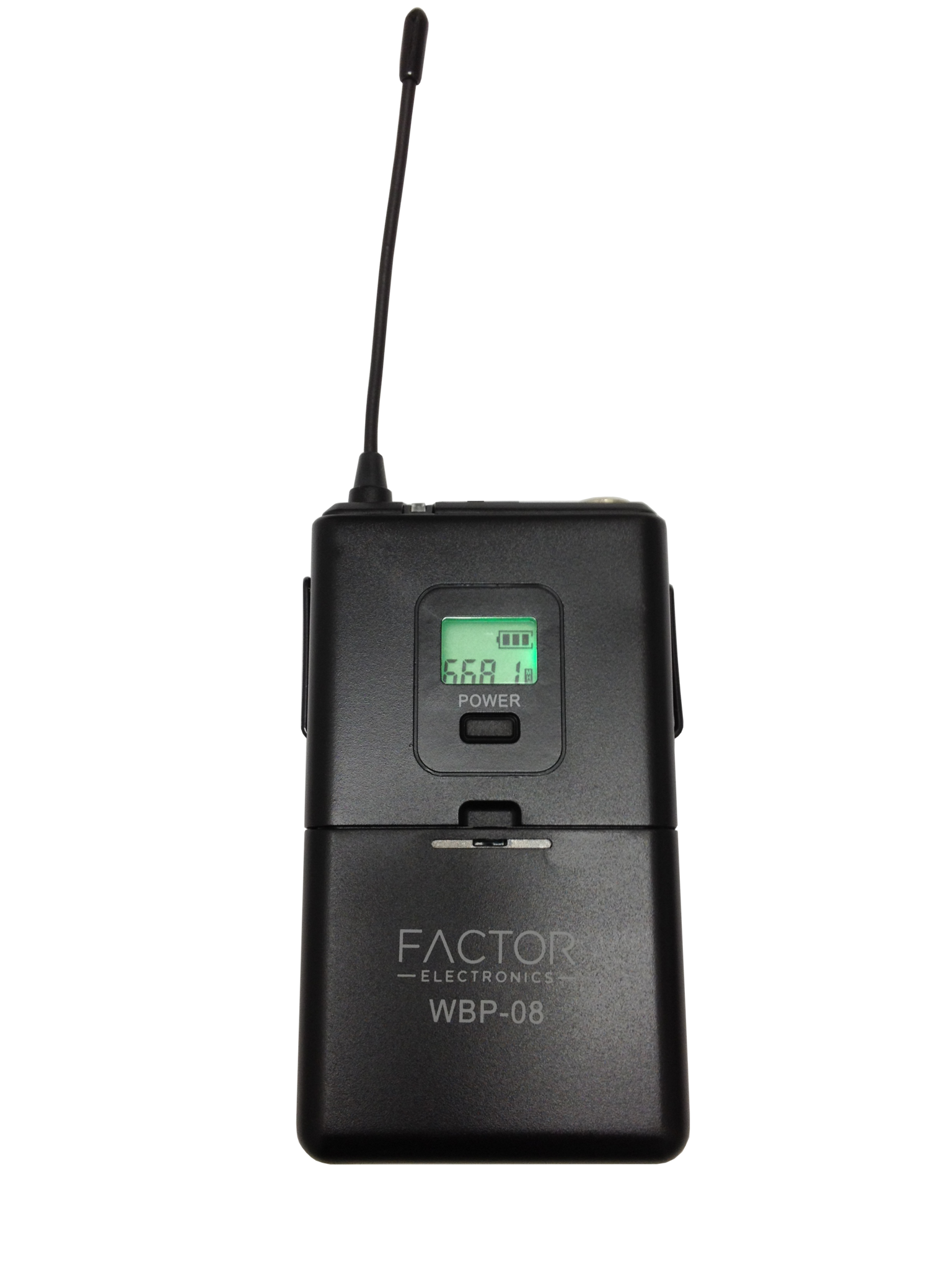 FACTOR WPB-08 Beltpack Transmitter with LCD Status Indicator - PAM Distributing Co - 1
