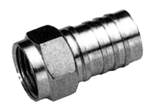 F CONNECTOR HEX CRIMP RG6 QUAD SHIELD HEX CRIMP - PAM Distributing Co