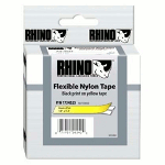 RHINOбТа INDUSTRIAL Labels 1" YELLOW FLEXIBLE NYLON - PAM Distributing Co