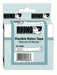 RHINOбТа INDUSTRIAL Labels 1/2" WHITE FLEX NYLON LA - PAM Distributing Co