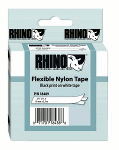 RHINOбТа INDUSTRIAL Labels 3/4" WHITE FLEX NYLON - PAM Distributing Co