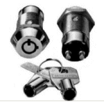 KEY SWITCH / Shunt ON / OFF 2 terminals, SPST. Key 1302 - PAM Distributing Co - 2