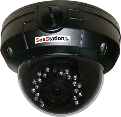 SeeStation C2429AV8 Dome Camera Outdoor 1000 TVL Vandal Resistant 2.8-12mm Varifocal Lens - PAM Distributing Co