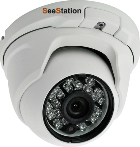 SeeStation C2430AV8 Dome Camera Vandal Resistant 700L 2.8-12mm Varifocal Lens DC-12V - PAM Distributing Co
