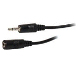 3.5MM STEREO MALE TO FEMALE 6' PATCH CABLE - PAM Distributing Co