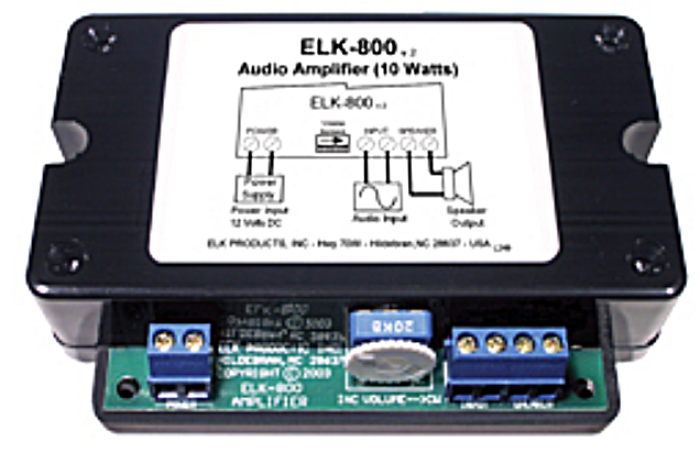 ELK-800 Audio / Paging Amplifier 10W - PAM Distributing Co