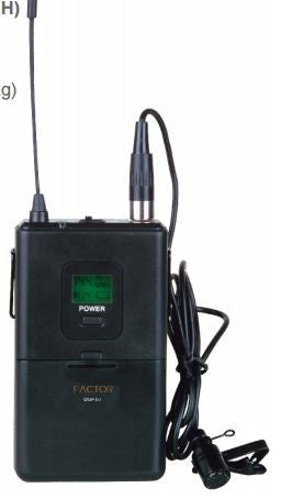 FACTOR WM-1UHF-HS UHF Wireless Headset Microphone System - PAM Distributing Co - 2
