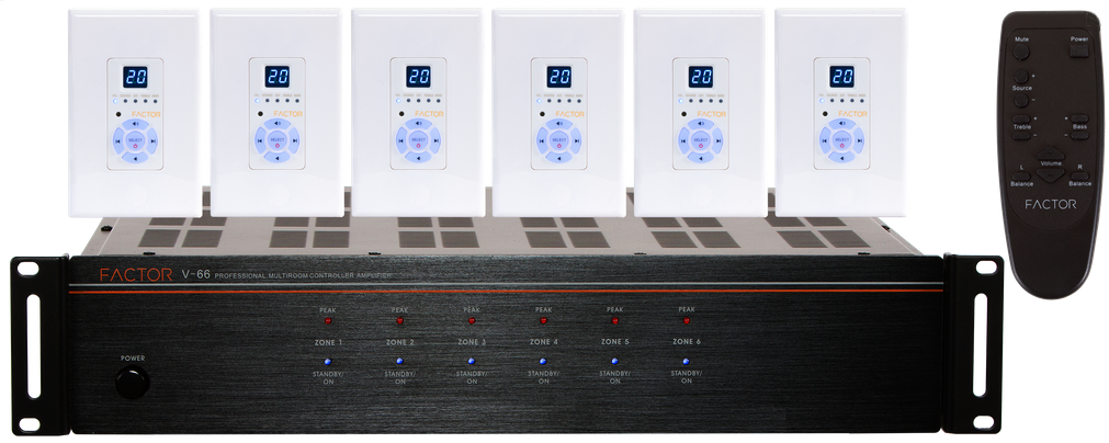FACTOR V-66 Professional Multiroom Audio System - PAM Distributing Co - 1