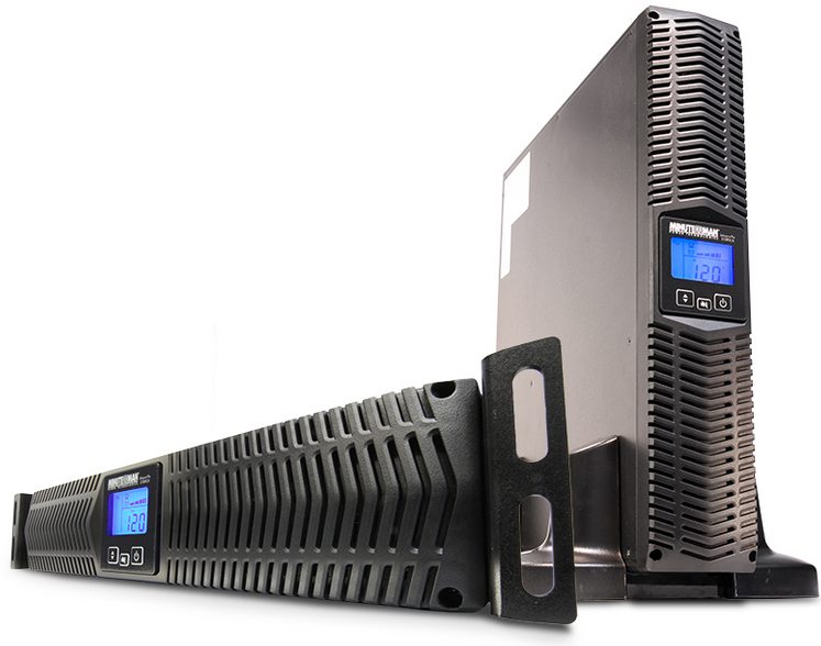 Minuteman® E3000RT2U UPS 3000 VA Line Interactive Rack/Wall/Tower UPS with 8 outlets - PAM Distributing Co