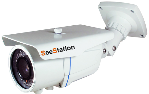 SeeStation (TVI) Motorized Zoom BULLET CAMERA 2MP/1080P Analog High Definition 2.8-12mm (42 IR LED) - PAM Distributing Co