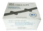 Telecrafter TP-66ES Cable Clip / Staple For Dual RG 6 Cable 400ea  Black - PAM Distributing Co - 1