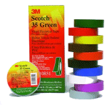 ELECTRICAL TAPE 3M ET35 GREEN - PAM Distributing Co