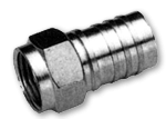 F CONNECTOR FOR RG6 HEX CRIMP - PAM Distributing Co - 1