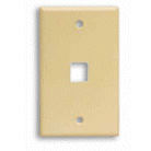 FACE PLATE 1 PORT (IVORY) - PAM Distributing Co