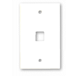 FACE PLATE 1 PORT (WHITE) - PAM Distributing Co