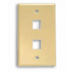 FACE PLATE 2 PORT (IVORY) - PAM Distributing Co