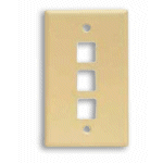FACE PLATE 3 PORT (IVORY) - PAM Distributing Co