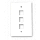 FACE PLATE 3 PORT (WHITE) - PAM Distributing Co
