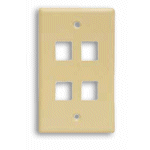 FACE PLATE 4 PORT (IVORY) - PAM Distributing Co
