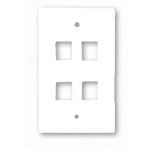 FACE PLATE 4 PORT (WHITE) - PAM Distributing Co